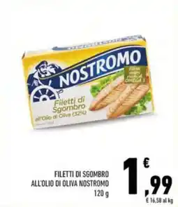 Conad Filetti di sgombro all'olio di oliva NOSTROMO offerta