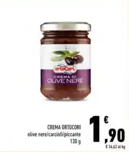 Conad CREMA ORTOCORI olive nere/carciofi/piccante offerta