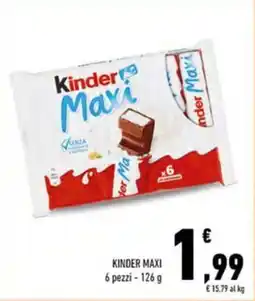 Conad Kinder maxi offerta