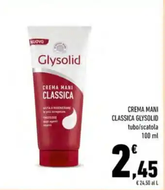 Conad Crema mani classica GLYSOLID offerta