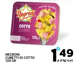 Extra Supermercati Negroni cubetti di cotto offerta