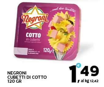 Extra Supermercati Negroni cubetti di cotto offerta