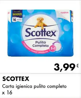 Iper Tosano SCOTTEX Carta igienica pulito completo offerta