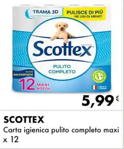 Iper Tosano SCOTTEX Carta igienica pulito completo maxi offerta