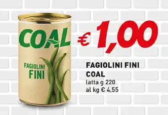 Coal Fagiolini fini COAL offerta