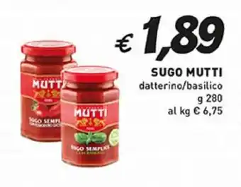 Coal SUGO MUTTI datterino/basilico offerta