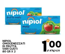 Extra Supermercati Nipiol omogeneizzati di frutta vari gusti offerta