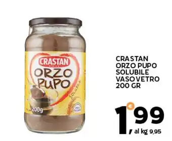 Extra Supermercati Crastan orzo pupo solubile vaso vetro offerta