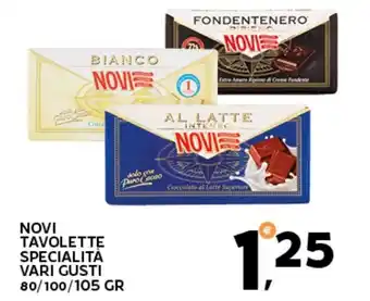 Extra Supermercati Novi tavolette specialita vari gusti offerta