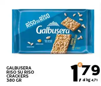 Extra Supermercati Galbusera riso su riso crackers offerta