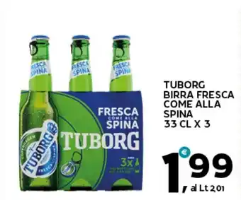 Extra Supermercati Tuborg birra fresca come alla spina offerta