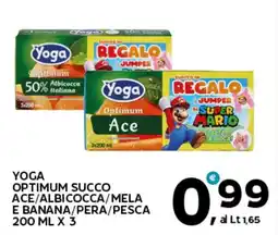 Extra Supermercati Yoga optimum succo ace/albicocca/mela e banana/pera/pesca offerta