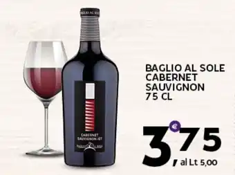 Extra Supermercati Baglio al sole cabernet sauvignon offerta