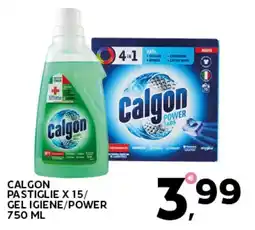 Extra Supermercati Calgon pastiglie x 15/ gel igiene/power offerta