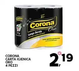 Extra Supermercati Corona carta igienica oro offerta