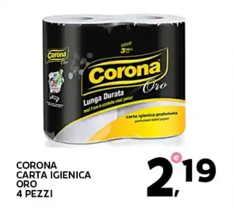 Extra Supermercati Corona carta igienica oro offerta