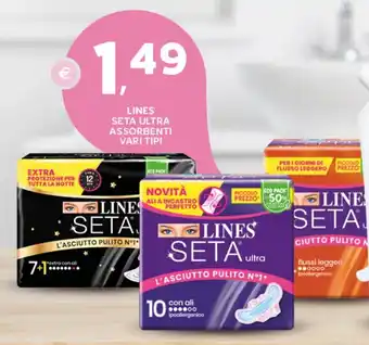 Extra Supermercati Lines seta ultra assorbenti vari tipi offerta