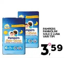 Extra Supermercati Pampers pannolini sole e luna offerta