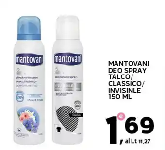 Extra Supermercati Mantovani deo spray talco/ classico/ invisinle offerta