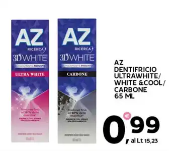 Extra Supermercati Az dentifricio ultrawhite/ white & cool/ carbone offerta