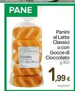 Carrefour Express Panini al latte classici o con gocce di cioccolato offerta