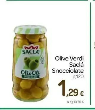 Carrefour Express Olive verdi saclá snocciolate g 120 offerta