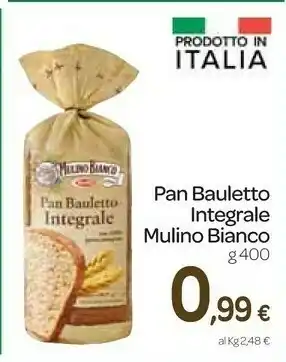 Carrefour Express Pan bauletto integrale 100% integrale 400 g(ml) offerta