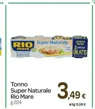 Carrefour Express Il tonno al naturale super naturale 224 g(ml) offerta