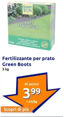 Action Fertilizzante per prato Green Boots offerta