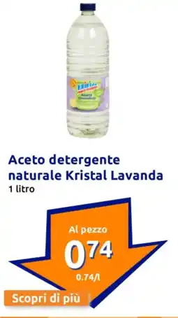 Action Aceto detergente naturale Kristal Lavanda offerta