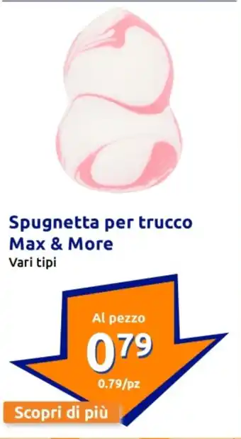 Action Spugnetta per trucco Max & More offerta