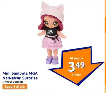 Action Mini bambola MGA Na!Na!Na! Surprise offerta