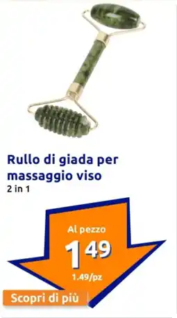 Action Rullo di giada per massaggio viso offerta