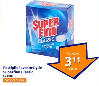 Action Pastiglie lavastoviglie Superfinn Classic offerta