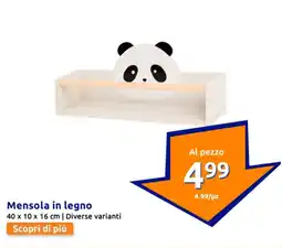 Action Mensola in legno offerta