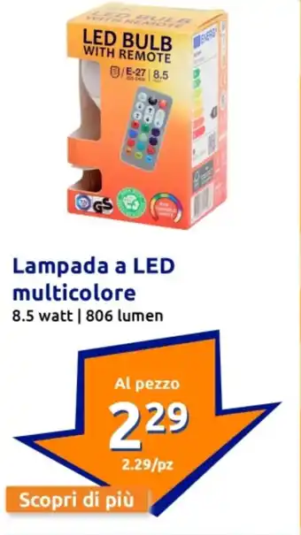 Action Lampada a LED multicolore offerta