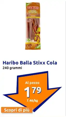 Action Haribo Balla Stixx Cola offerta