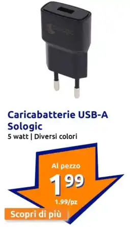 Action Caricabatterie USB-A Sologic offerta