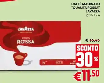 Pam Caffè macinato "qualità rossa" LAVAZZA offerta