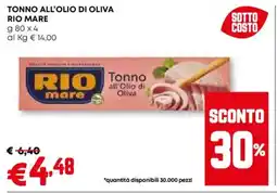 Pam Tonno all'olio di oliva RIO MARE offerta