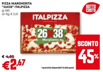 Pam Pizza margherita "26x38" ITALPIZZA offerta