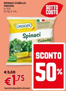 Pam Spinaci cubello OROGEL offerta