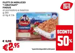 Pam Filetti di merluzzo "i gratinati" FINDUS offerta