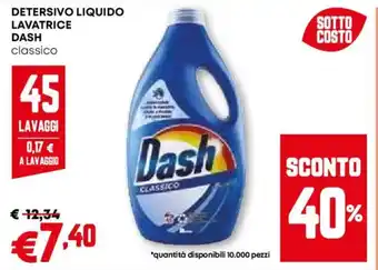 Pam Detersivo liquido lavatrice DASH offerta