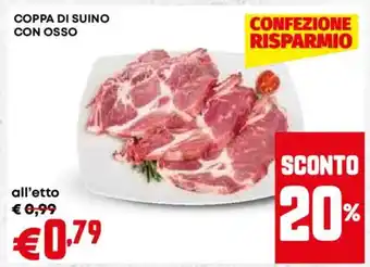 Pam Coppa di suino con osso offerta