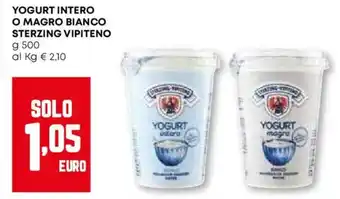 Pam Yogurt intero o magro bianco sterzing VIPITENO offerta