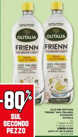 Pam Olio per frittura "frienn" 100% italiano altoleico OLITALIA offerta