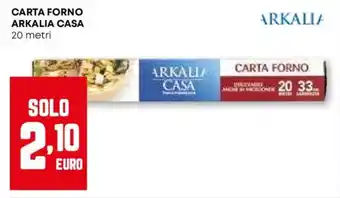 Pam Carta forno ARKALIA CASA offerta