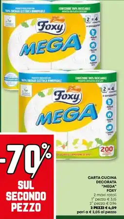 Pam Carta cucina decorata "mega" FOXY offerta