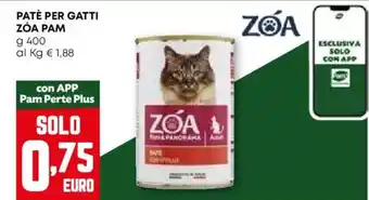 Pam Patè per gatti ZÓA PAM offerta